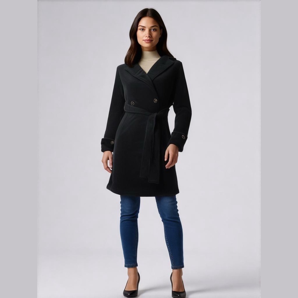 Serena Williams Signature Statement Women's Navy Blue Jacket Coat Size Small NEW